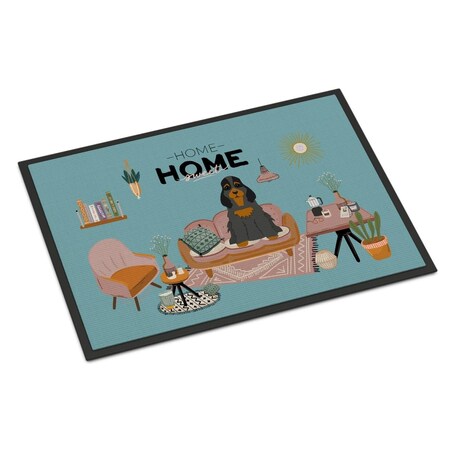 Carolines Treasures 18 x 27 in. Black Tan Cocker Spaniel Sweet Home Indoor or Outdoor Mat CK7938MAT